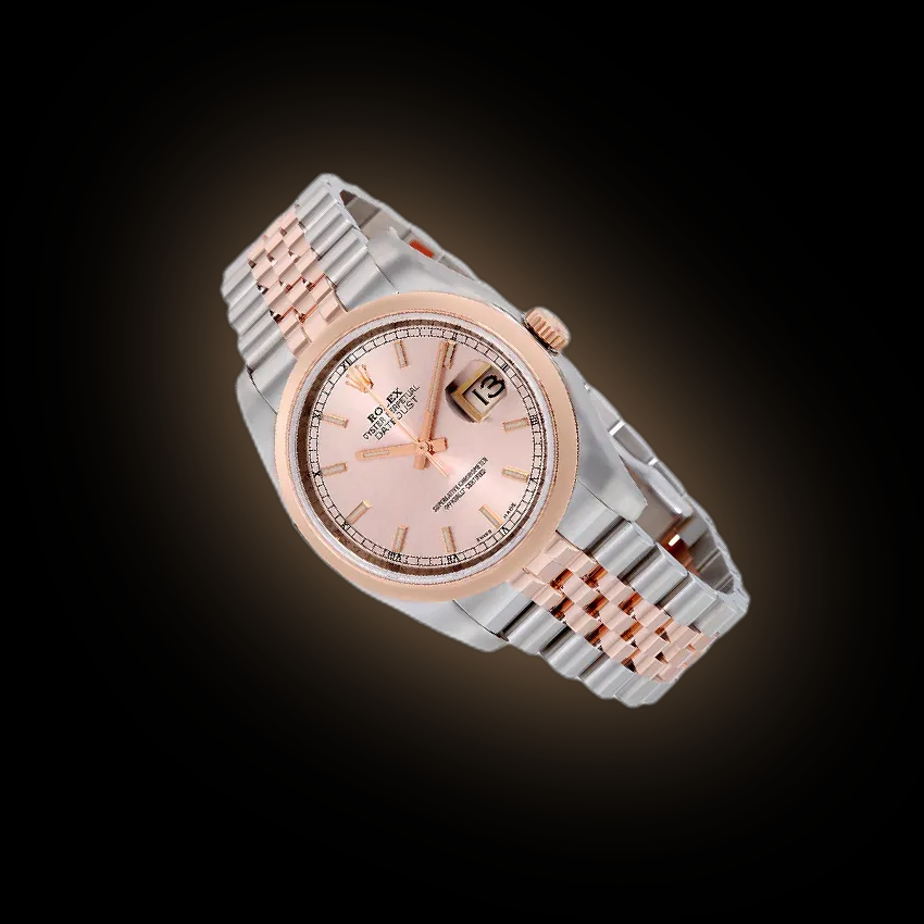 Rolex Datejust 36 116201 Pink Dial, 18k Everose Gold, Oyster
